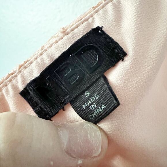 NBD X Revolve Nicole Peach Lace Halter Gown Maxi Dress Women's Size Small - Picture 12 of 14